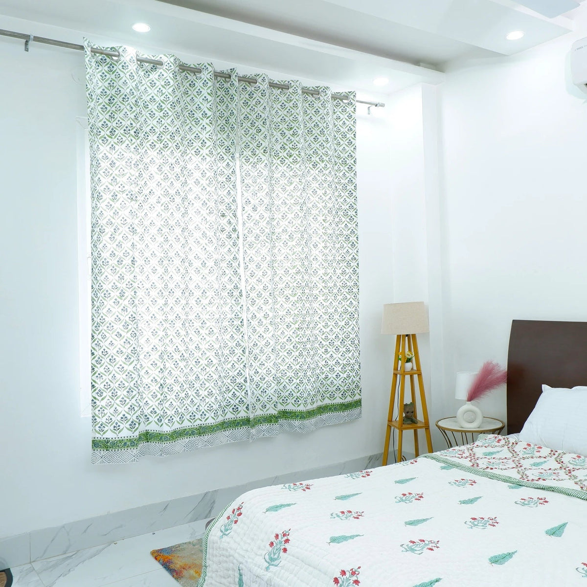 Block Print Cotton curtain - Salona - Tarvik