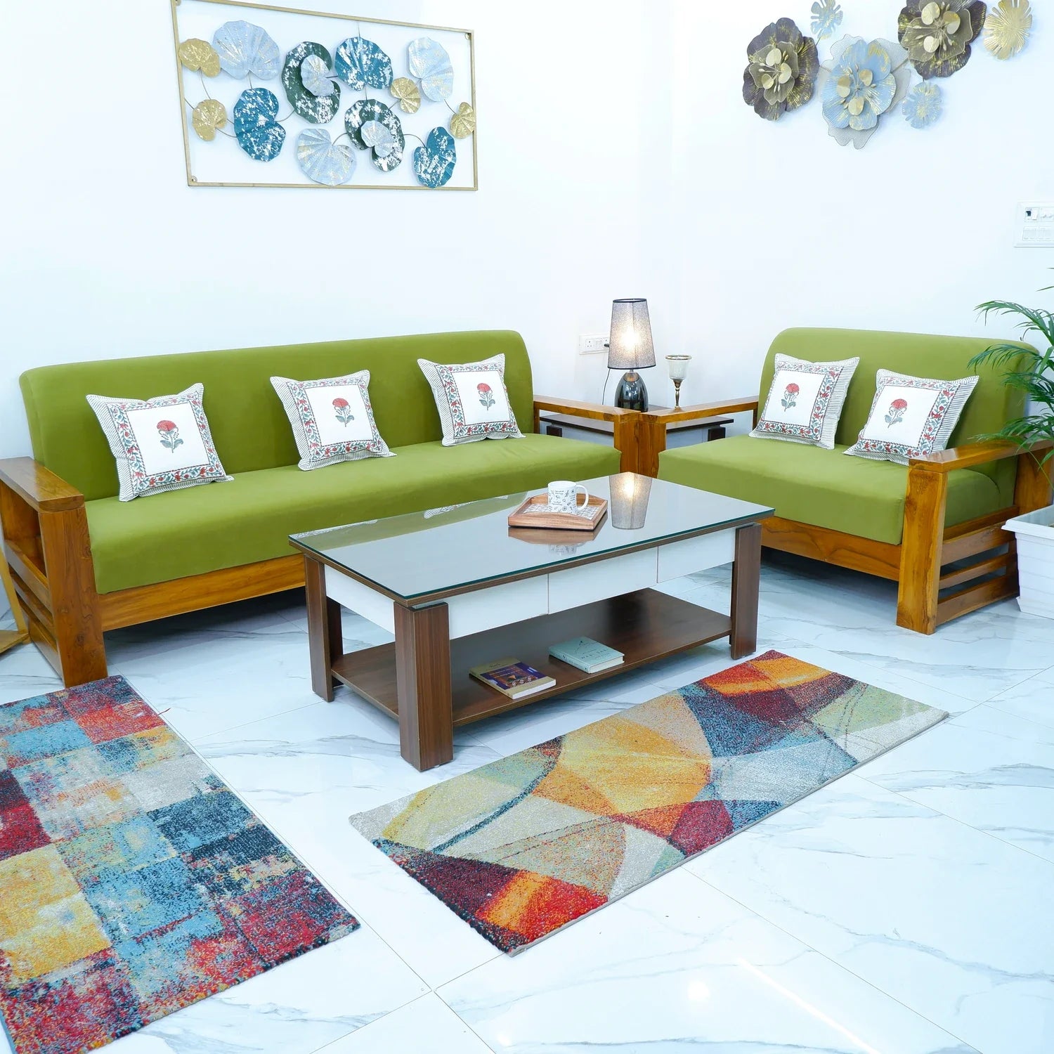 Pure Cotton Hand Block Printed Cushion Cover - Nazaakat - Tarvik