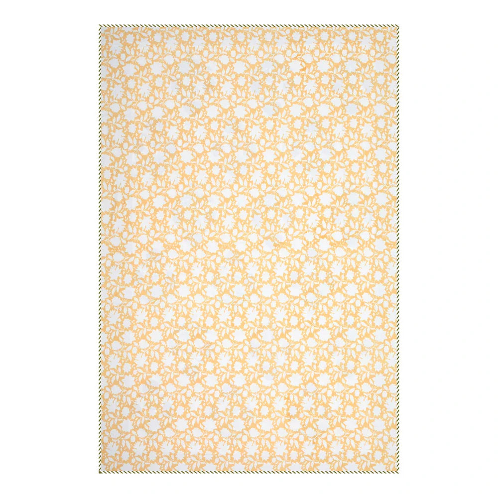 All Season Jaipuri AC Blanket | 100% Cotton | Block Print | Single Bed – Mughal Floral Buta (63X90 Inches)