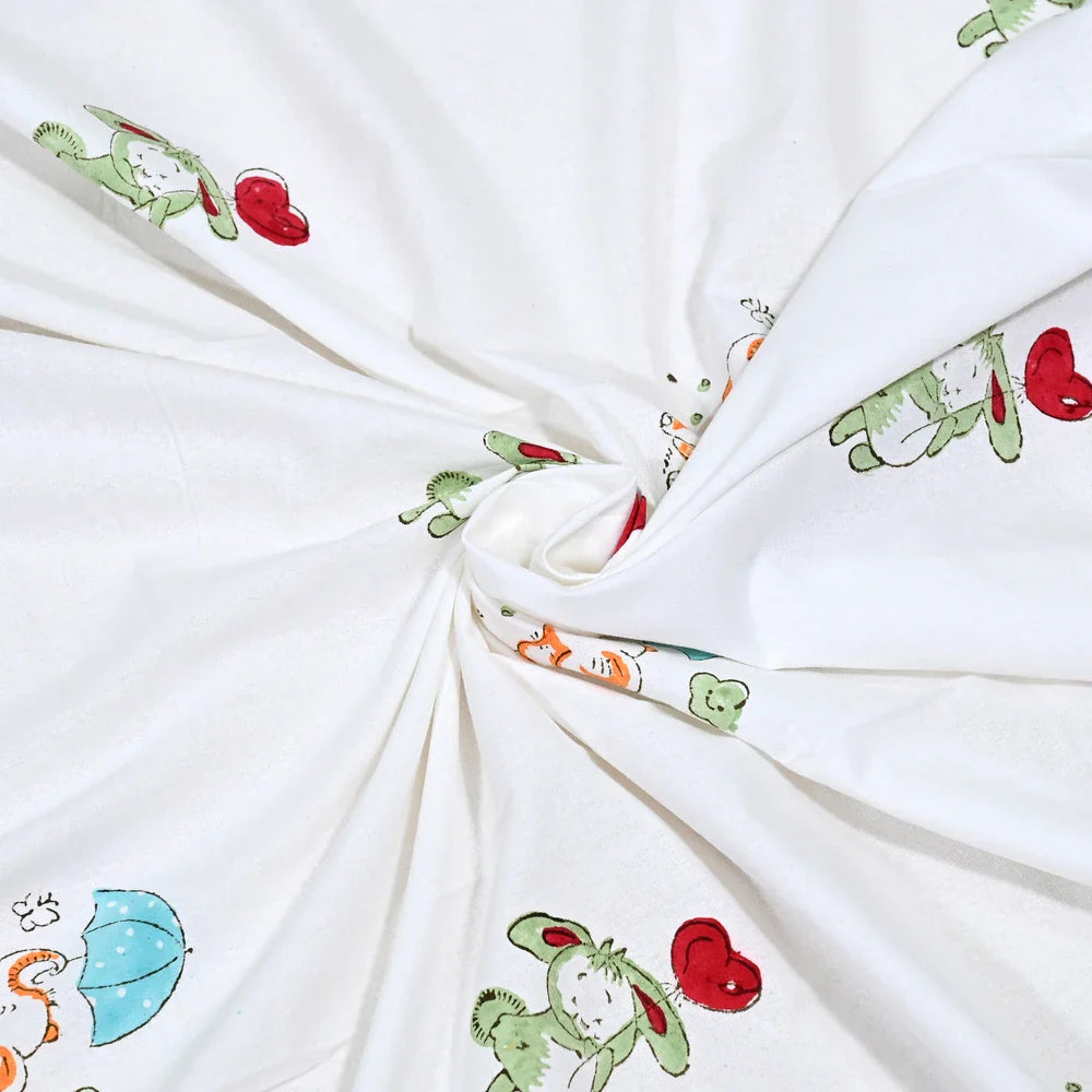 Happyland Printed Kids Cotton Dohar - Single Bed Size (40x60 Inches)